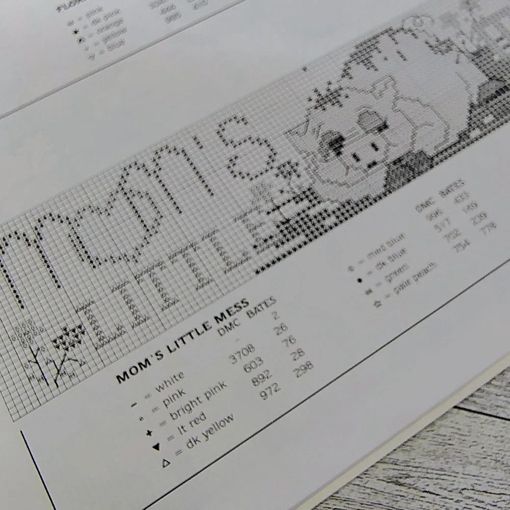 Cross Stitch Designs‎ for Baby Bibs Sam Hawkins ASN 3511 1988 Pattern Booklet